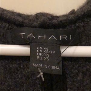 Tahari XS Sleeveless Open Sweater